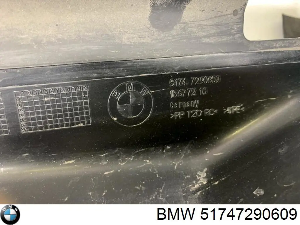 Compre 51747290609 BMW Conduto de ar (defletor) inferior do radiador
