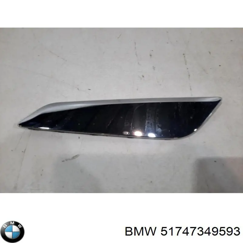 51747349593 BMW Moldura do pára-lama dianteiro esquerdo