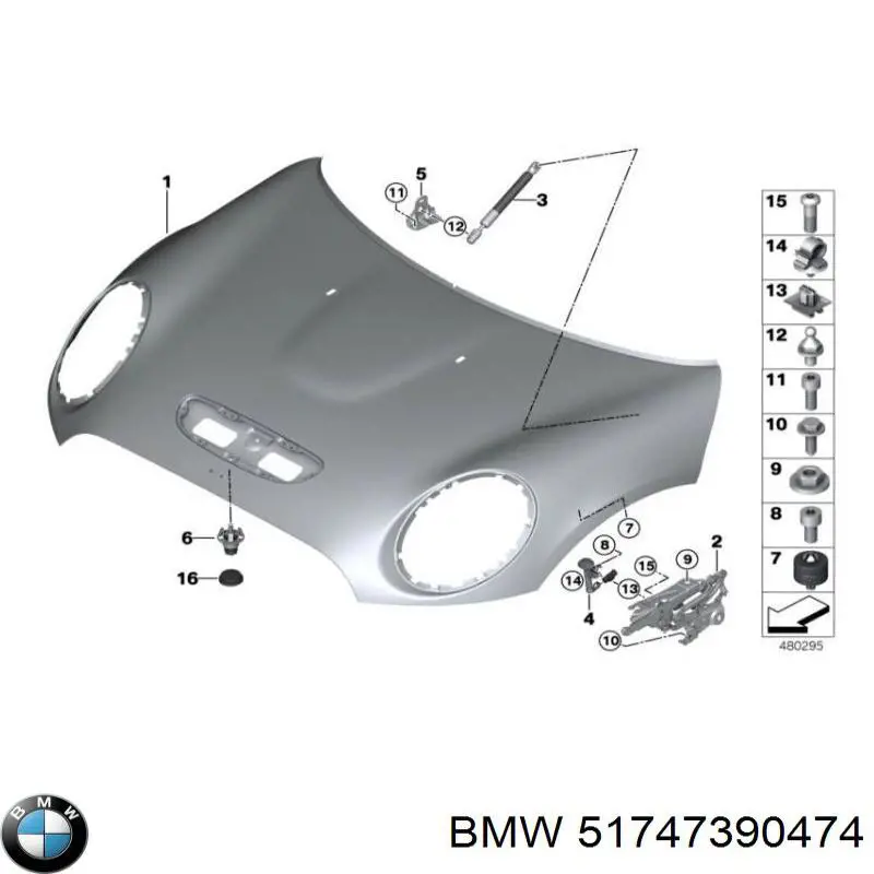 Conduto de ar (defletor) do radiador BMW 51747390474 preço, a partir de 187,28 USD