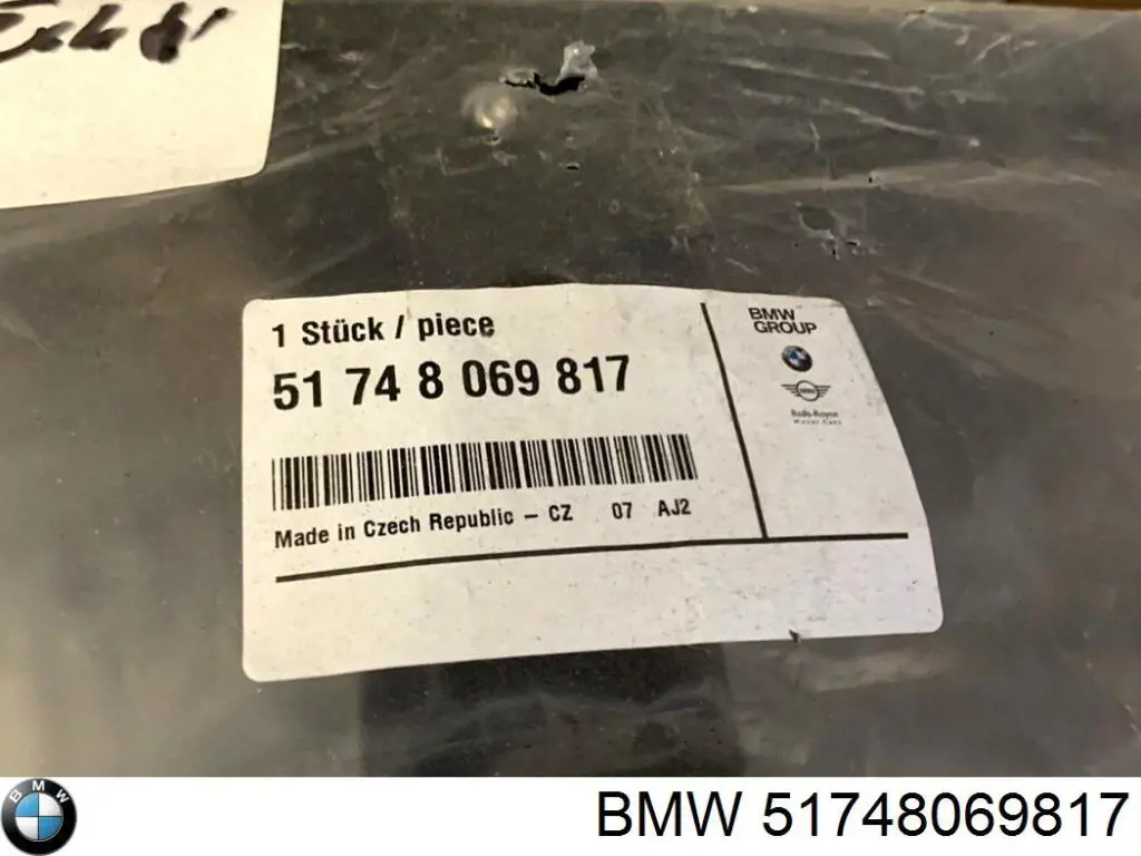 Conduto de ar/defletor do radiador, superior BMW 51748069817 preço, a partir de 284,60 USD