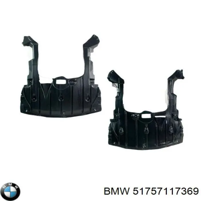Proteção de motor, de panela (da seção de motor) BMW 51757117369 preço, a partir de 55,06 USD