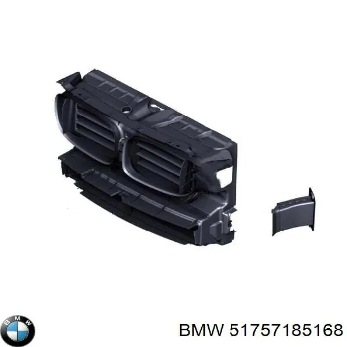 Conduto de ar (defletor) direito do radiador BMW 51757185168 preço, a partir de 22,54 USD