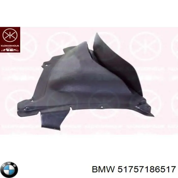 51757186517 BMW Guarda-barras esquerdo dianteiro do pára-lama dianteiro