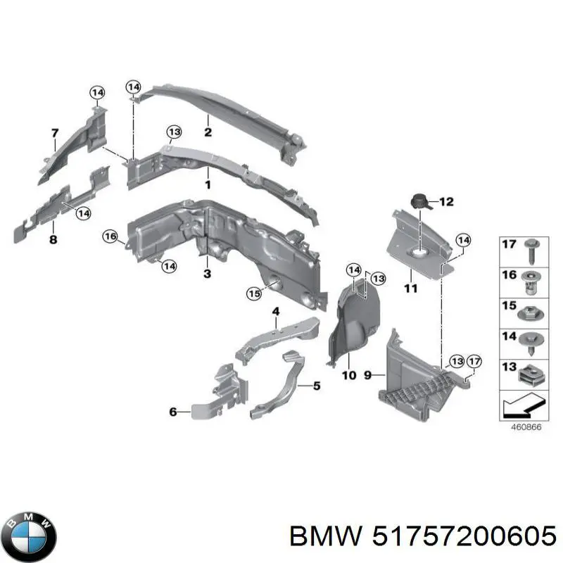 Compre 51757200605 BMW 