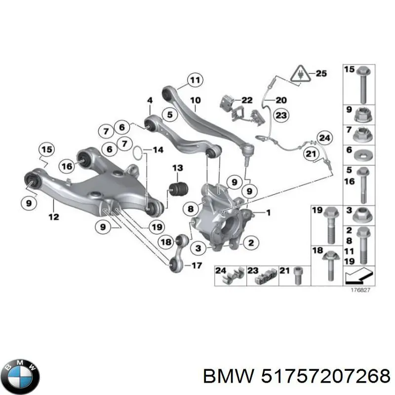 Proteção de fundo direita BMW 51757207268 preço, a partir de 38,90 USD