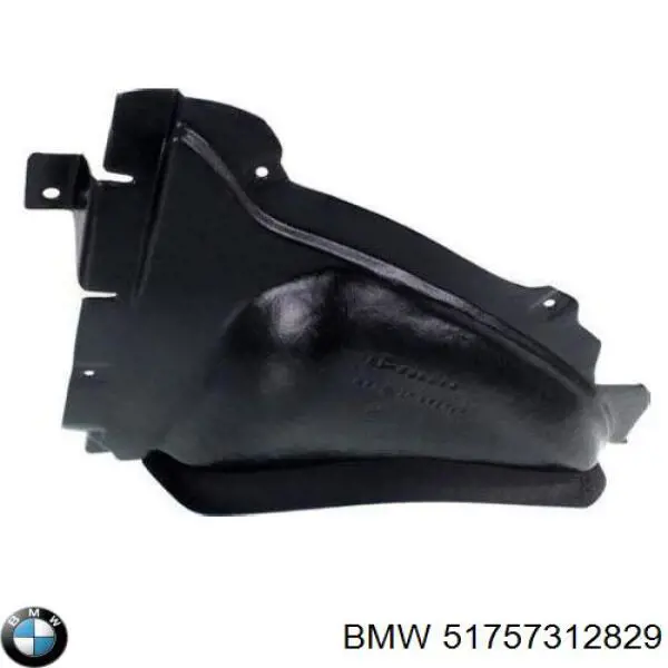 51757312829 BMW Guarda-barras esquerdo dianteiro do pára-lama dianteiro