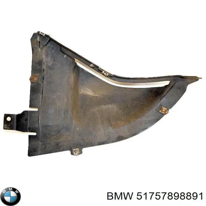51757898891 BMW Proteção esquerda do pára-choque dianteiro