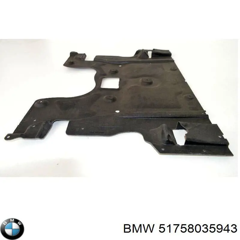 Proteção de motor, de panela (da seção de motor) BMW 51758035943 preço, a partir de 60,34 USD
