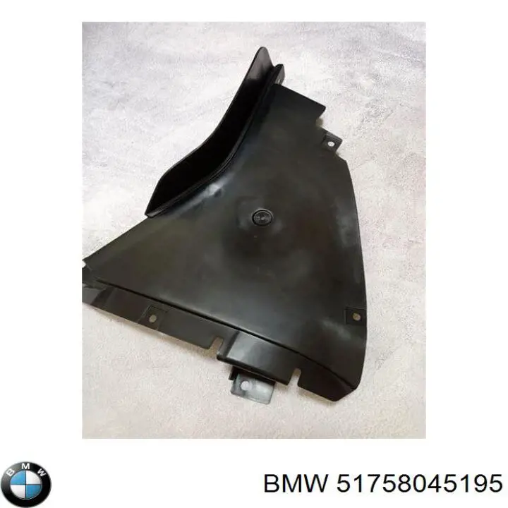 51758045195 BMW Escudo protetor contra o barro de arco dianteiro do pára-lama