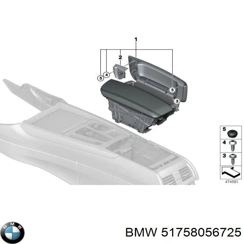 51758056725 BMW Proteção de motor dianteira