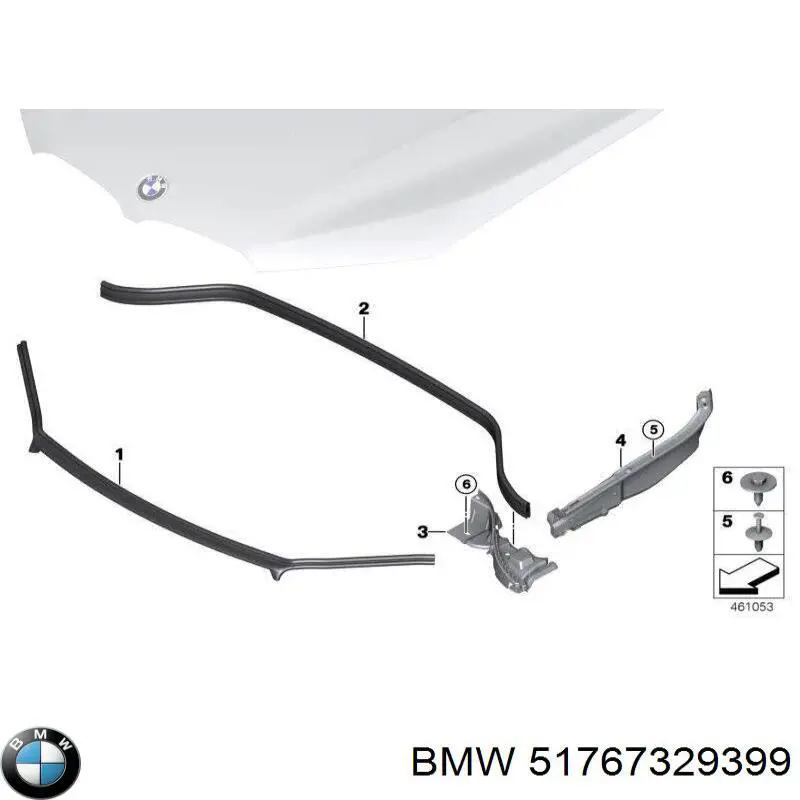 51767329399 BMW Compactador do pára-lama