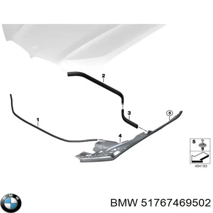 51767469502 BMW Compactador do pára-lama