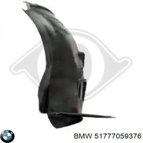 51777059376 BMW Guarda-barras direito dianteiro do pára-lama dianteiro