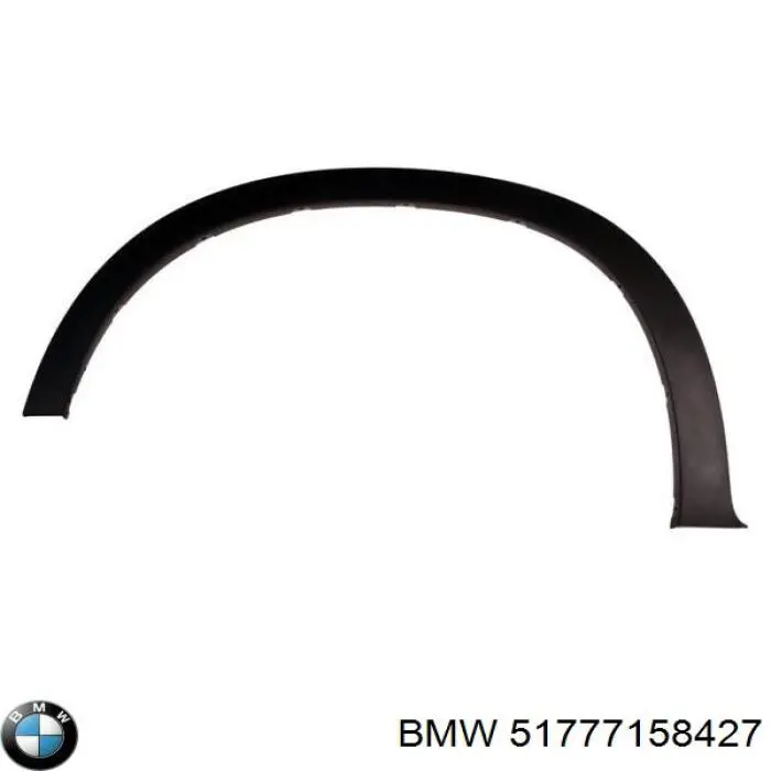 Compre 51777158427 BMW Expansor (placa sobreposta) de arco do pára-lama dianteiro esquerdo