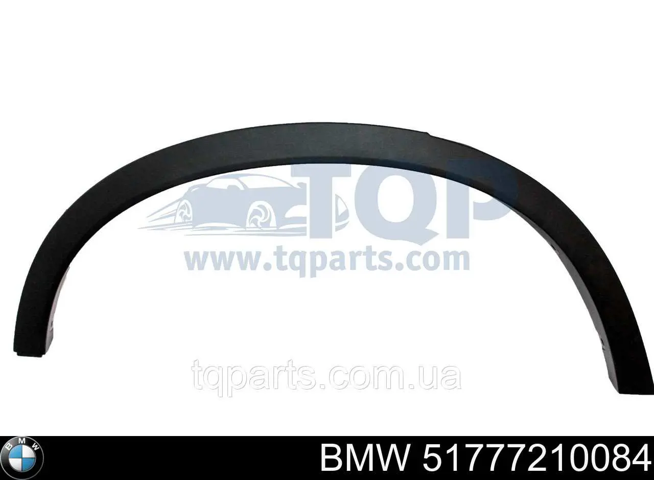 51777210084 BMW Expansor direito (placa sobreposta) de arco do pára-lama traseiro