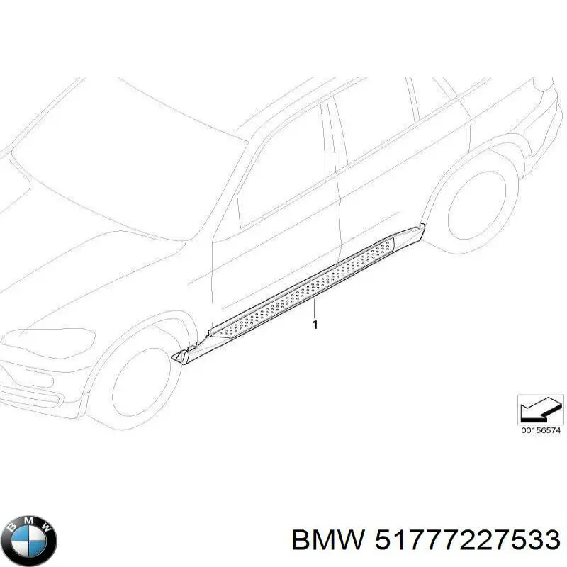 Placa sobreposta de estribo BMW 51777227533 preço, a partir de 318,49 USD