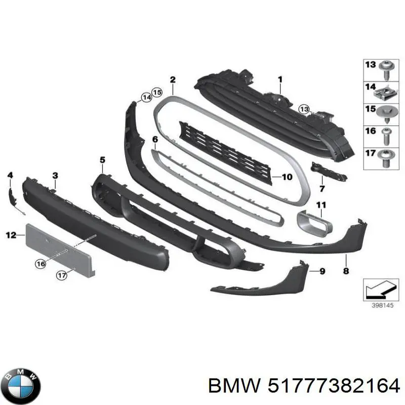 51777382164 BMW Pára-choque dianteiro
