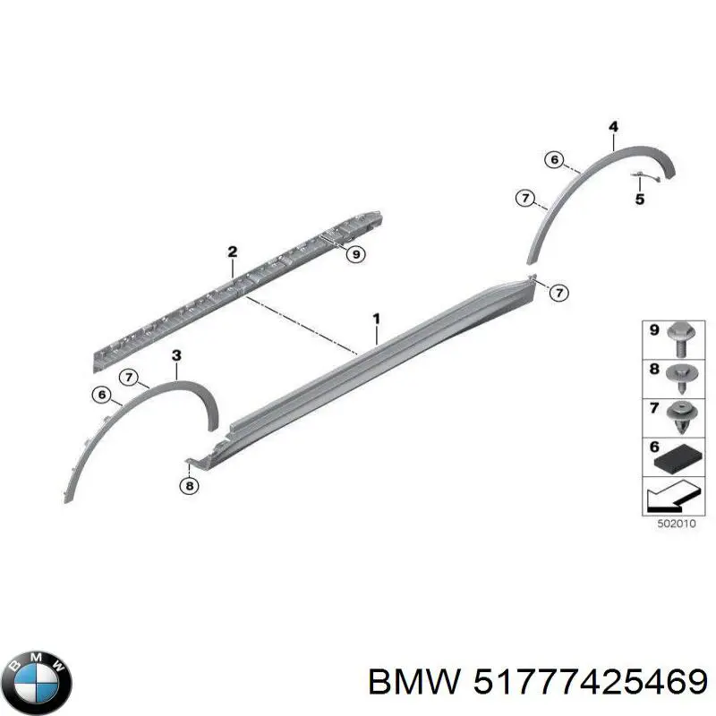 51777425469 BMW Suporte de acesso (fixação)
