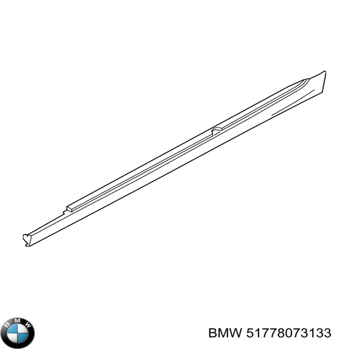 Placa sobreposta (moldura) externa esquerda de acesso BMW 51778073133 preço, a partir de 103,23 USD
