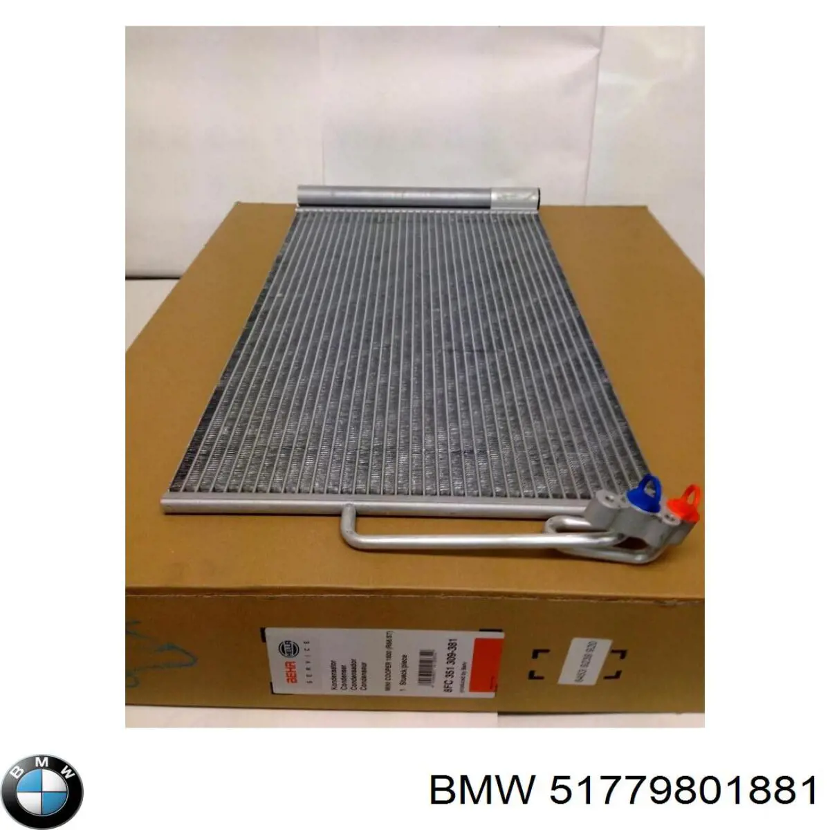51779801881 BMW Expansor (placa sobreposta) de arco do pára-lama dianteiro esquerdo
