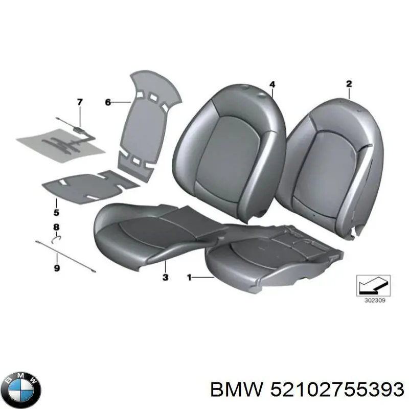  BMW 52102755393 preço, a partir de 181,87 USD