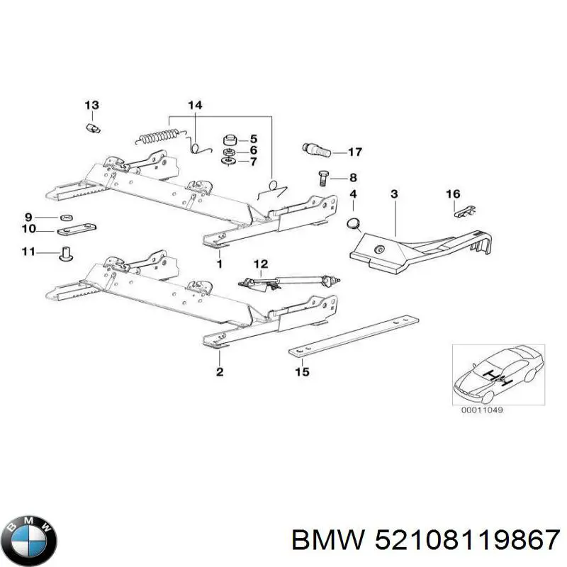 Tampão de panela de motor BMW 52108119867 preço, a partir de 2,04 USD