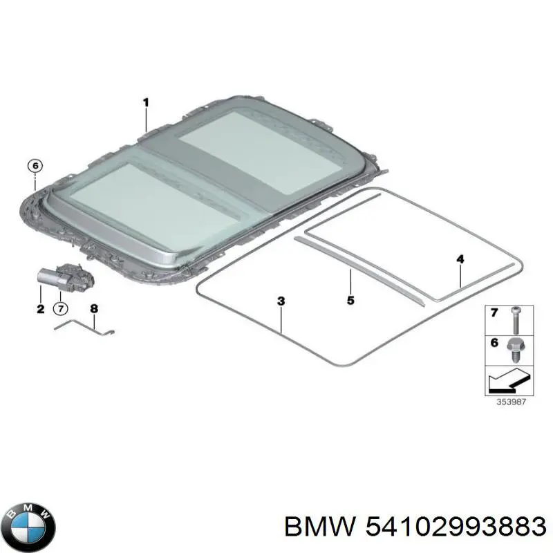54102993883 BMW Motor de acionamento de alcapão