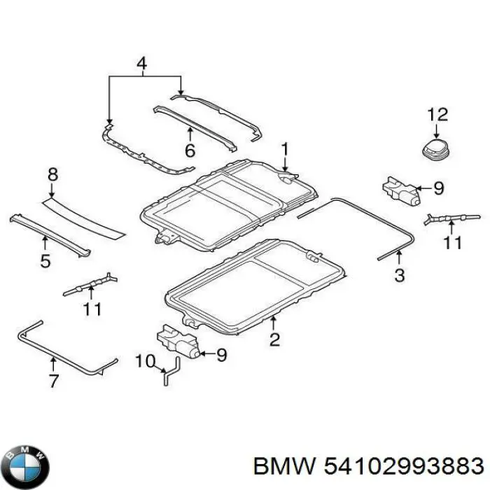 Compre 54102993883 BMW Motor de acionamento de alcapão