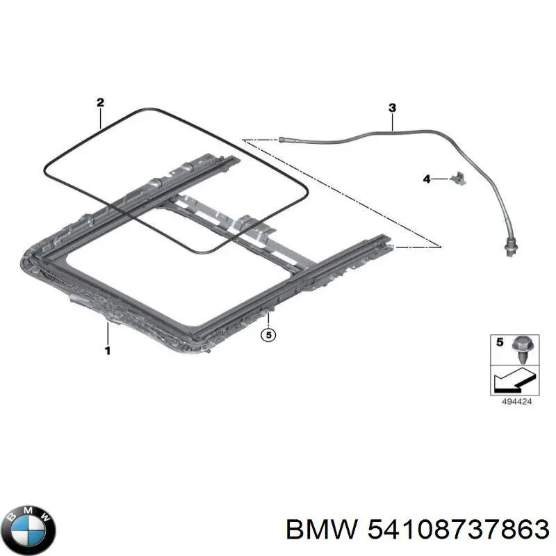 54108737863 BMW Chassi de alcapão
