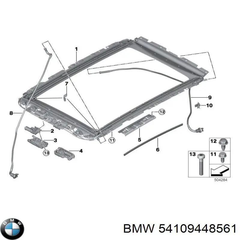 54109448561 BMW Chassi de alcapão
