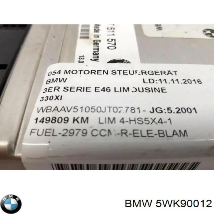 5WK90012 BMW 