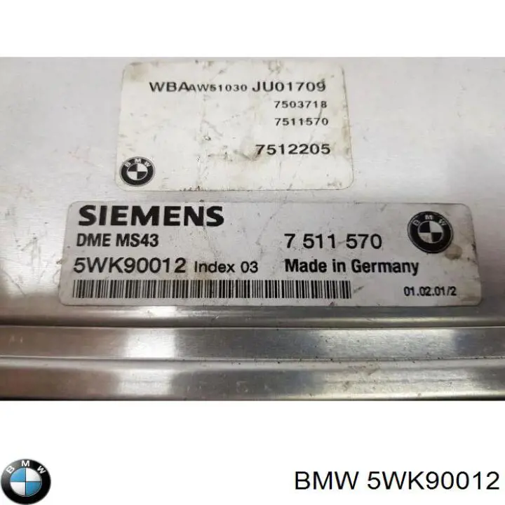  5WK90012 BMW