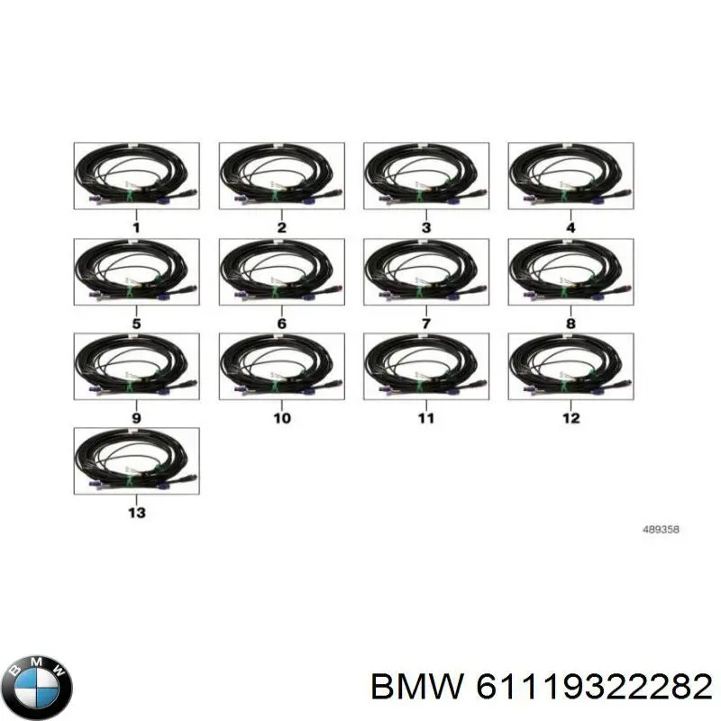 61119322282 BMW Módulo de direção da câmara