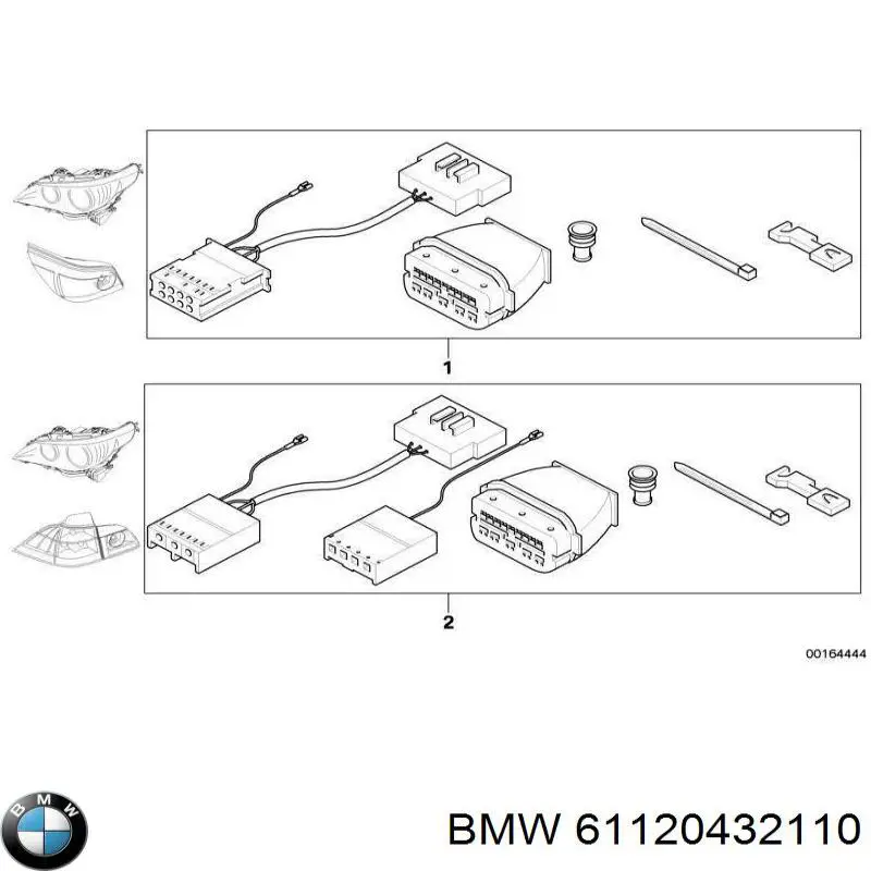 61120432110 BMW Instalação elétrica da luz traseira