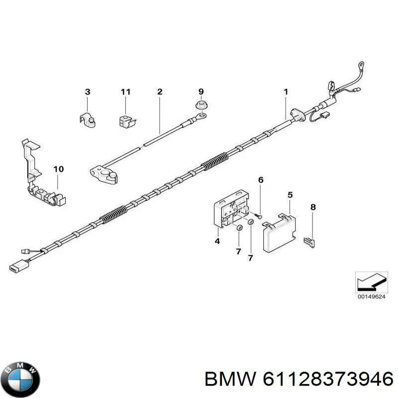 Borne de bateria recarregável (PILHA) BMW 61128373946 preço, a partir de 10,44 USD