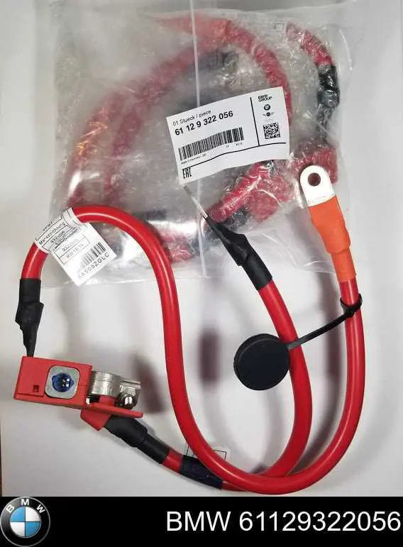 61129322056 BMW Cabo de borne positivo de bateria recarregável (PILHA)