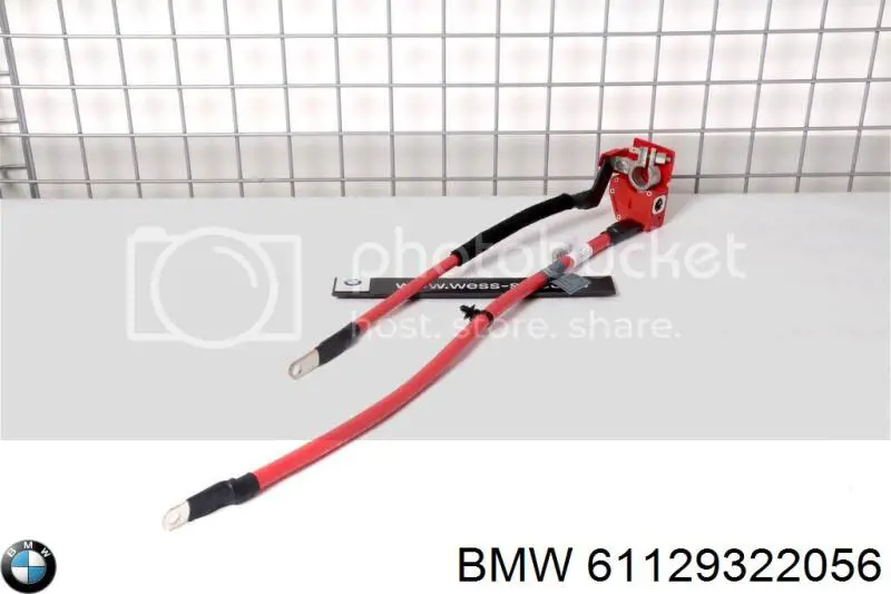 Compre 61129322056 BMW Cabo de borne positivo de bateria recarregável (PILHA)