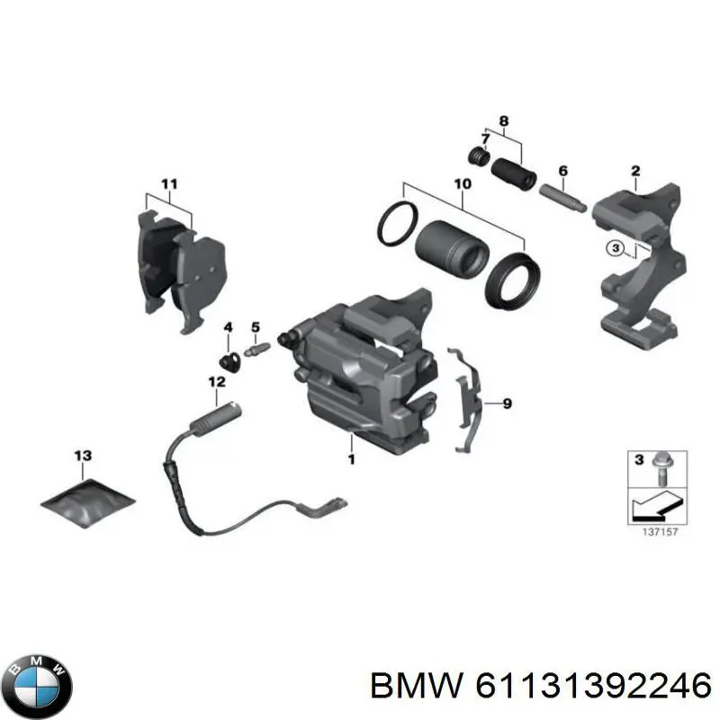 Compre 61131392246 BMW 