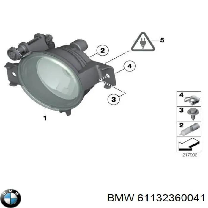Desengate (ficha) das luzes de nevoeiro BMW 61132360041 preço, a partir de 25,72 USD