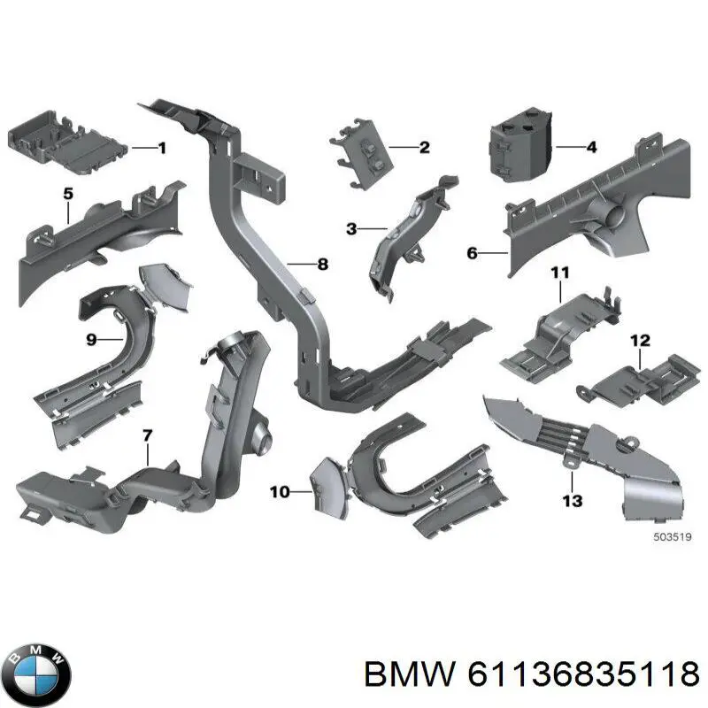  BMW 61136835118 preço, a partir de 10,63 USD