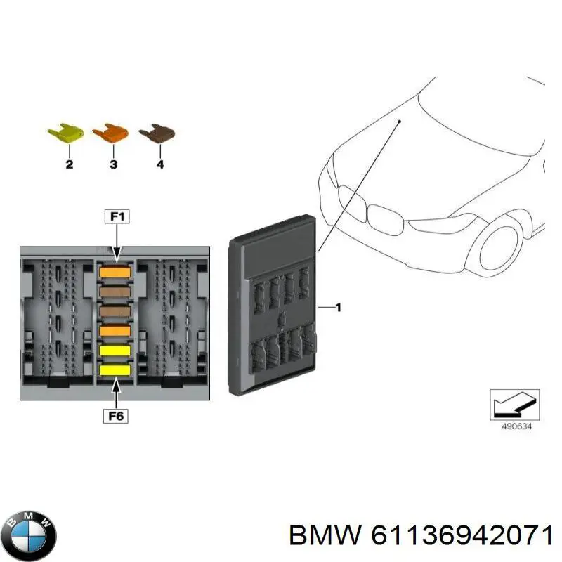 Compre 61136942071 BMW Dispositivo de segurança