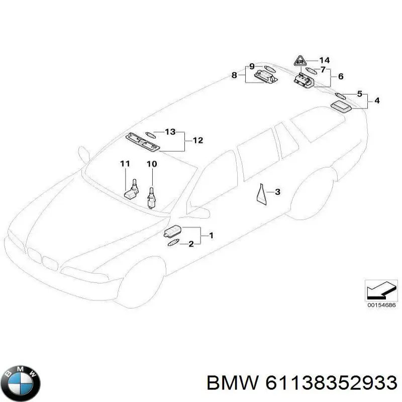  BMW 61138352933 preço, a partir de 30,86 USD