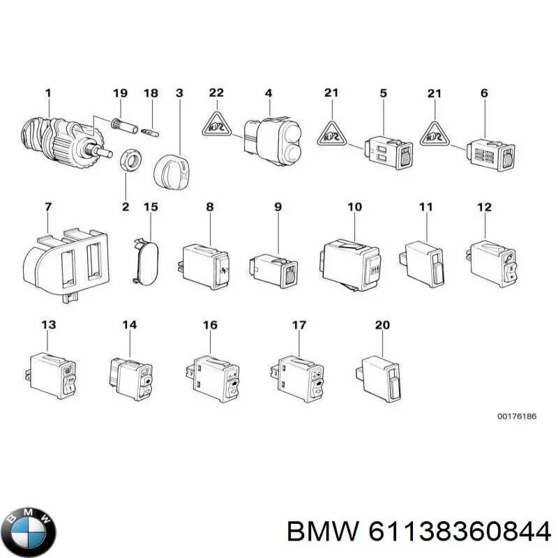 Lâmpada BMW 61138360844 preço, a partir de 21,21 USD