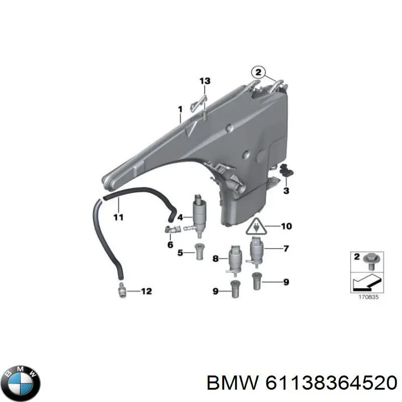  BMW 61138364520 preço, a partir de 9,43 USD