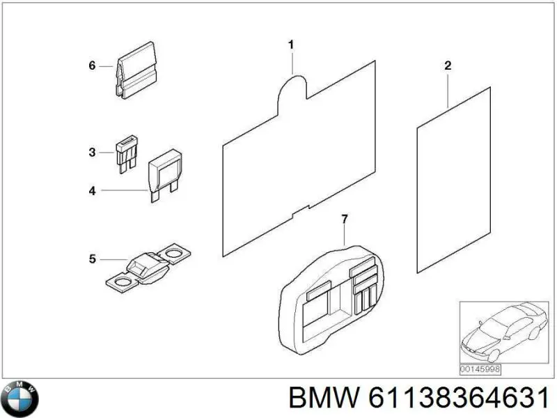 Compre 61138364631 BMW Dispositivo de segurança