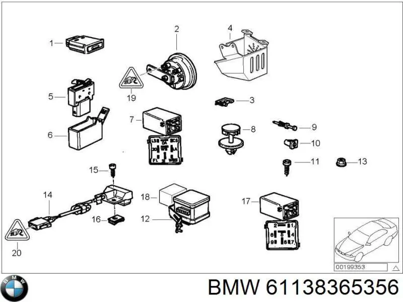61138365356 BMW 