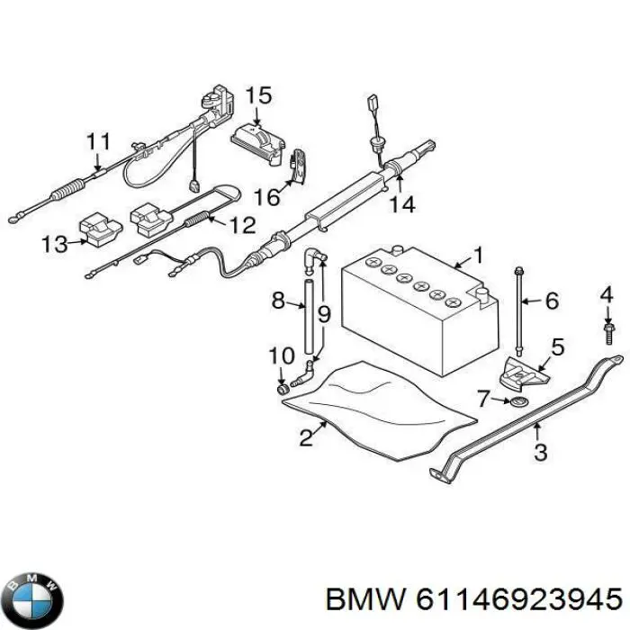 61146923945 BMW Bateria recarregável (PILHA)
