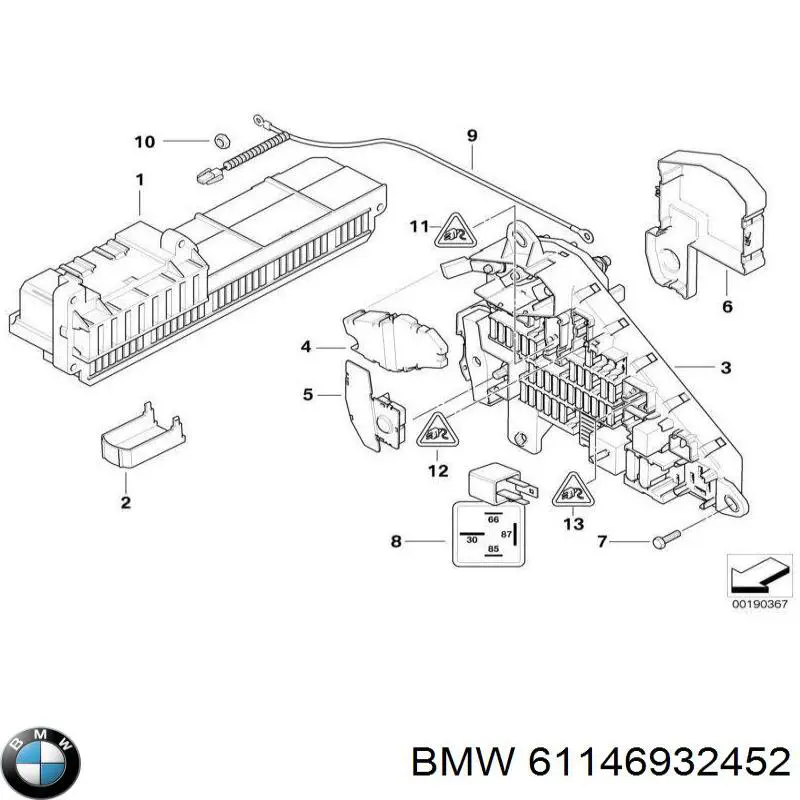 Unidade de dispositivos de segurança para BMW 5  E60