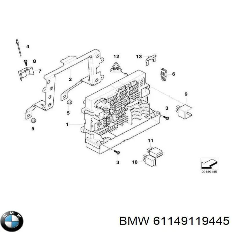 Unidade de dispositivos de segurança BMW 61149119445 preço, a partir de 114,07 USD
