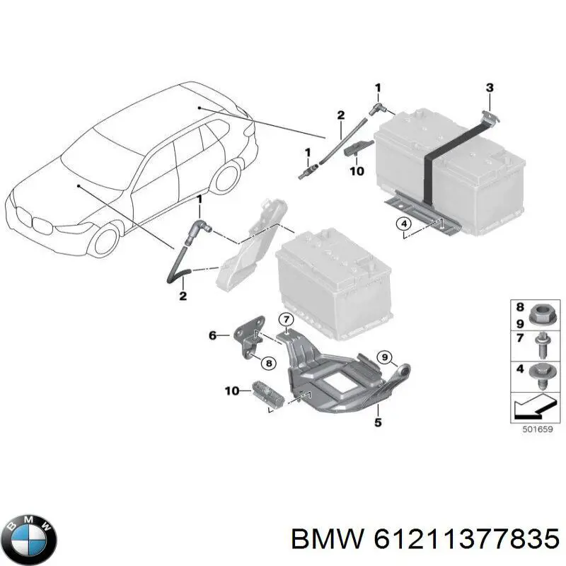 Bateria recarregável (PILHA) BMW 61211377835 preço, a partir de 3,77 USD
